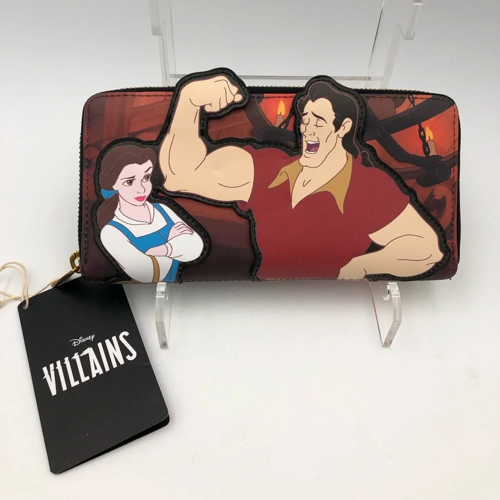 Loungefly Disney Villains Scene Gaston Zip Around Wallet